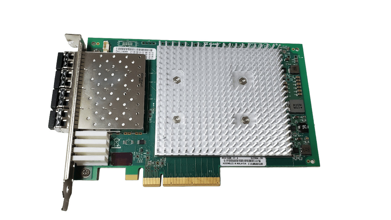 QLogic QLE2694-SR Quad Port 16Gb HBA w/ SFPs BK3210408-01 Full Height