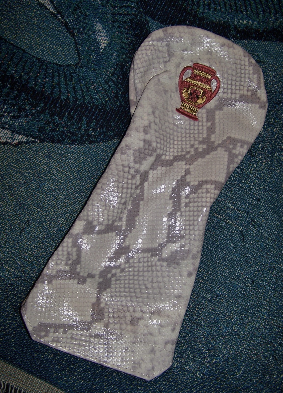 NEW WINSTON COLLECTION Snake Driver Head Cover NAPLES NATIONAL GOLF CLUB Beige