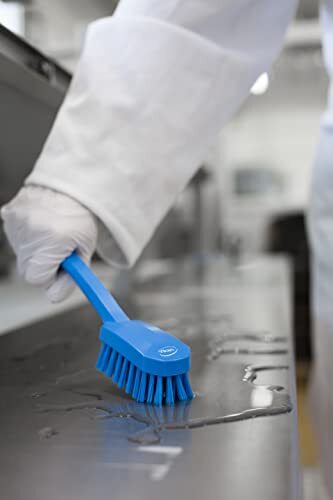 10.2 Inch Utility Brush PP/PBT Material Blue Multipurpose Cleaning Tool