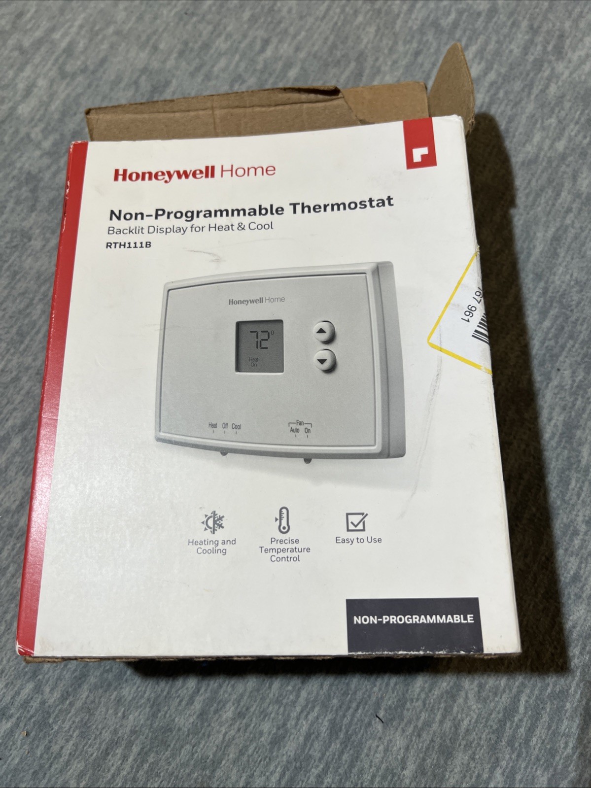 Honeywell RTH111B1024 Digital Non-Programmable Thermostat White OPEN BOX