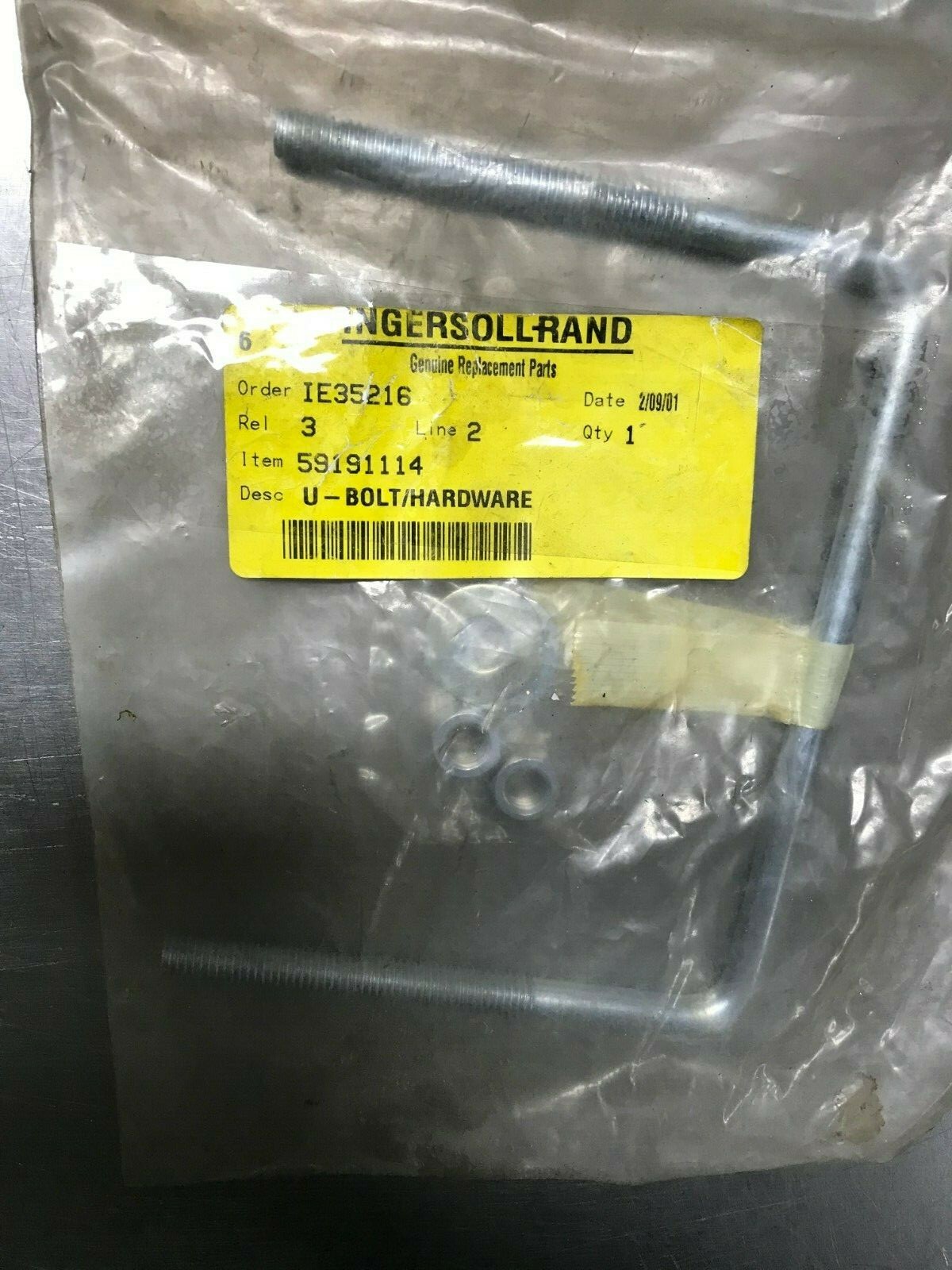 59191114  GENUINE  Ingersoll Rand   U-BOLT & HARDWARE  RM59191114