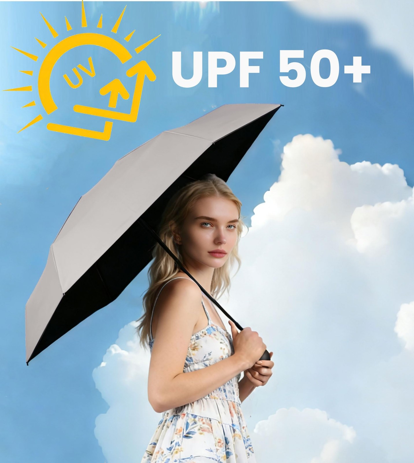 Travel Essentials Mini Umbrella with Case for Purse - Small Compact & Lightwe...
