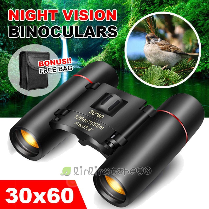 Waterproof Binoculars 30x60 HD Optic Folding Telescope Day/Night Hunting Goggle