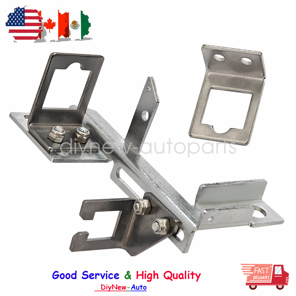 Chrome Steel Throttle Cable Bracket Kickdown Fit for GM Chevy SBC BBC Holley New