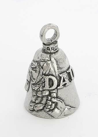 Dad GUARDIAN BELL w/ 2 Legend Cards Good Luck & Motorcycle