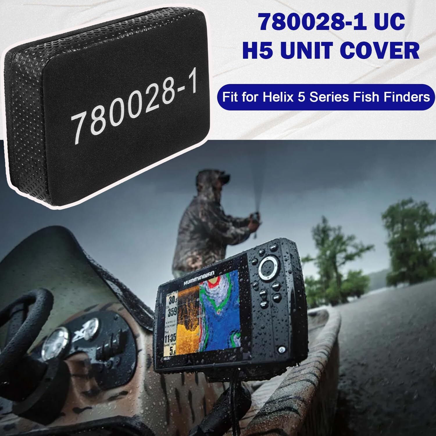 for Humminbird Helix 5 Fish Finder UC H5 Unit Neoprene Protective Cover 780028-1