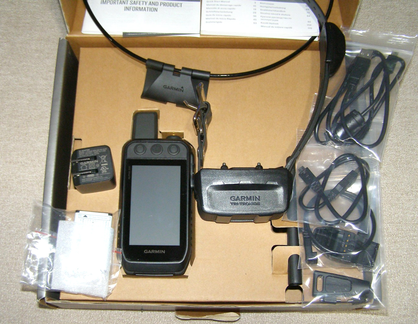 GARMIN ALPHA 200/TT 15X BUNDLE ADVANCED TRACKING & TRAINING HANDHELD