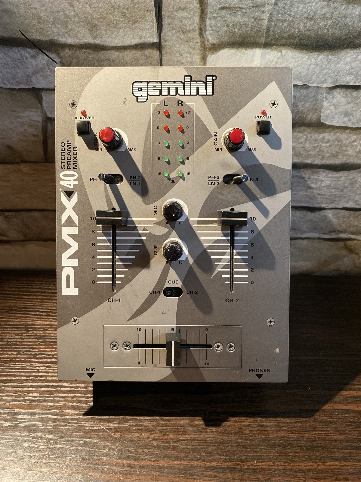 Gemini PMX-40 Stereo Preamp Mixer Not Tested