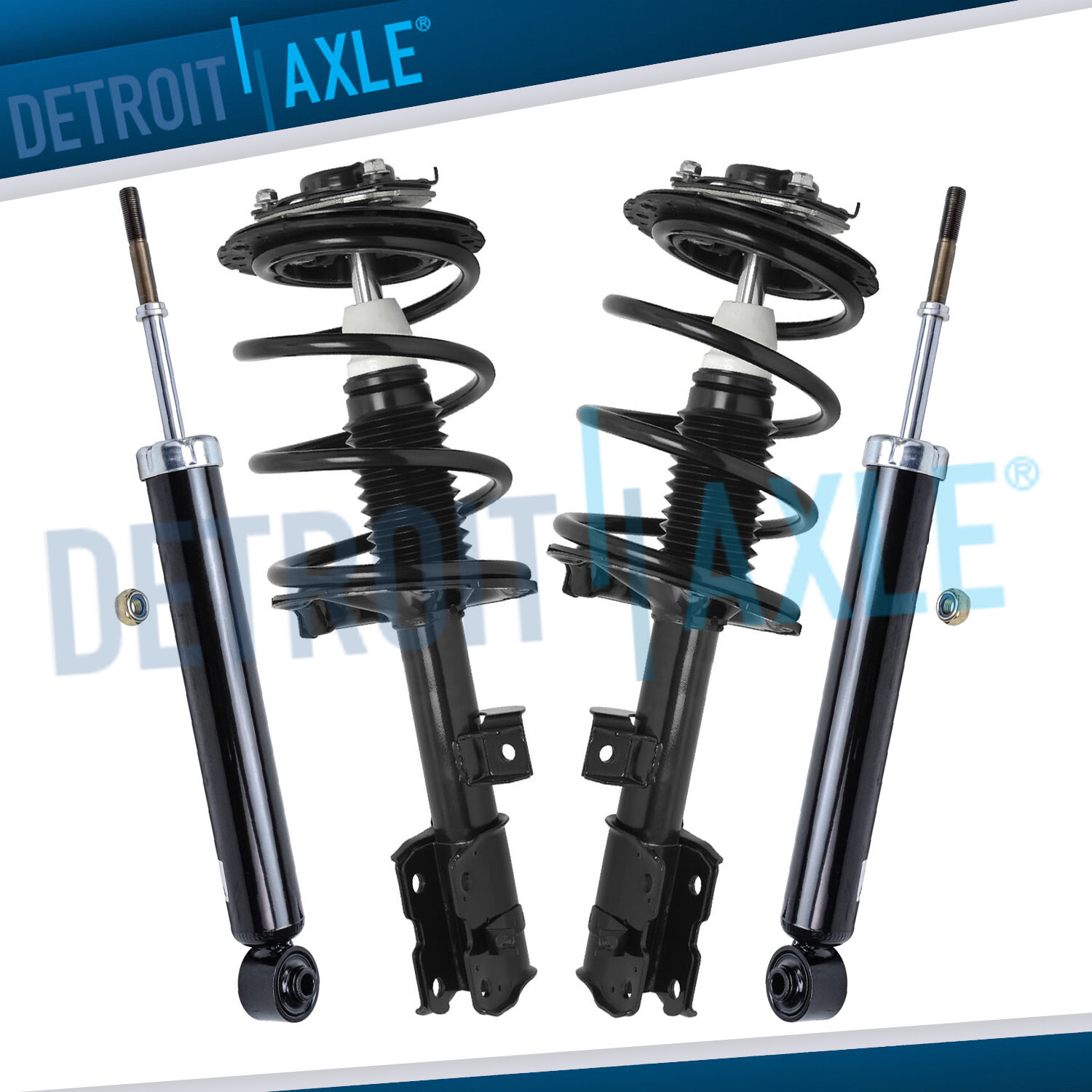Front Struts w/Coil Spring Assembly Rear Shocks for 2003-2008 Infiniti FX35 FX45