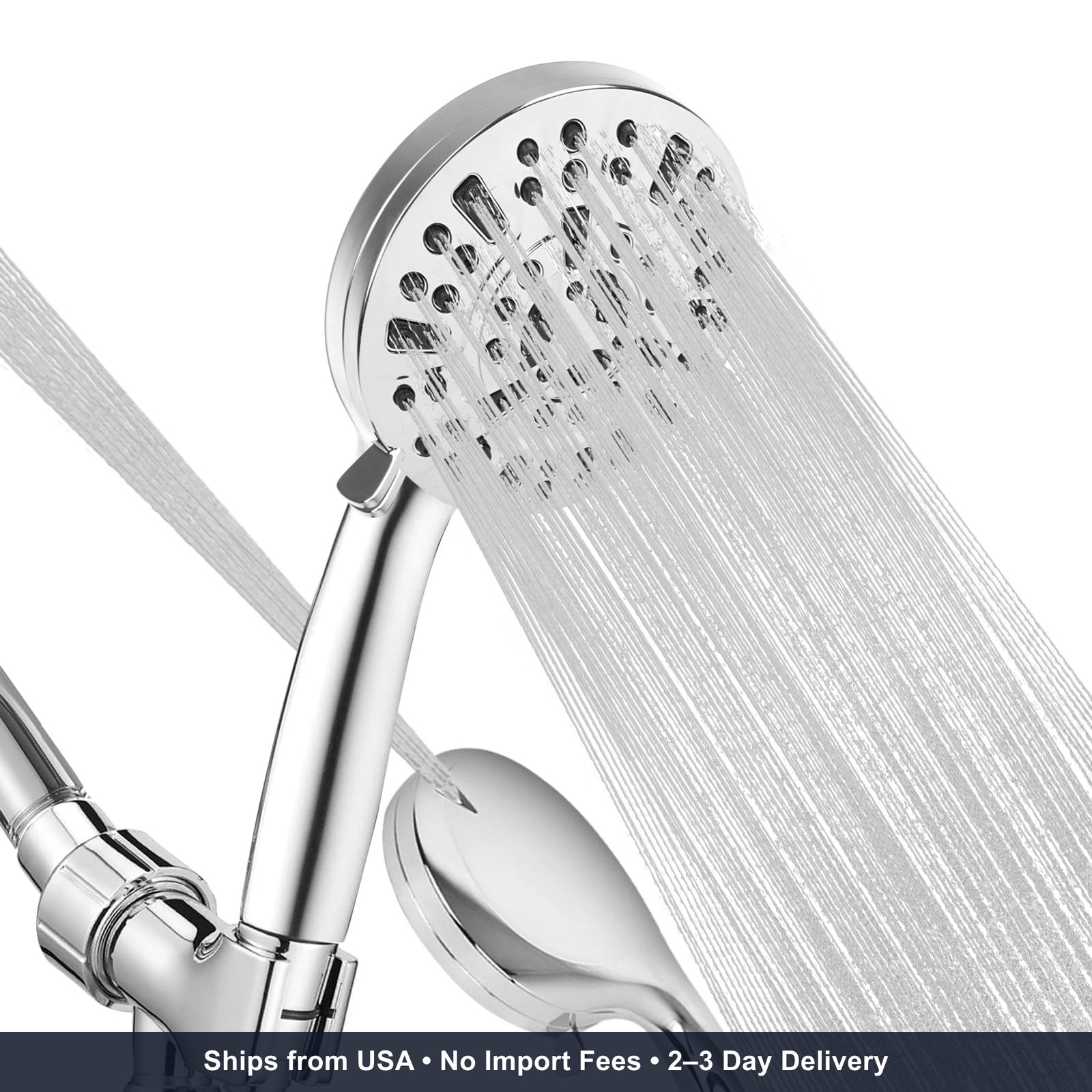 Shower Head,10 mode High Pressure shower head with handheld, Anti-clog Nozzles,