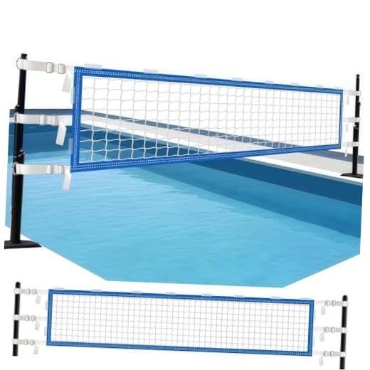 Upgrade Pool Volleyball Net Replacement, Adjustable Length 15-31 FT Portable