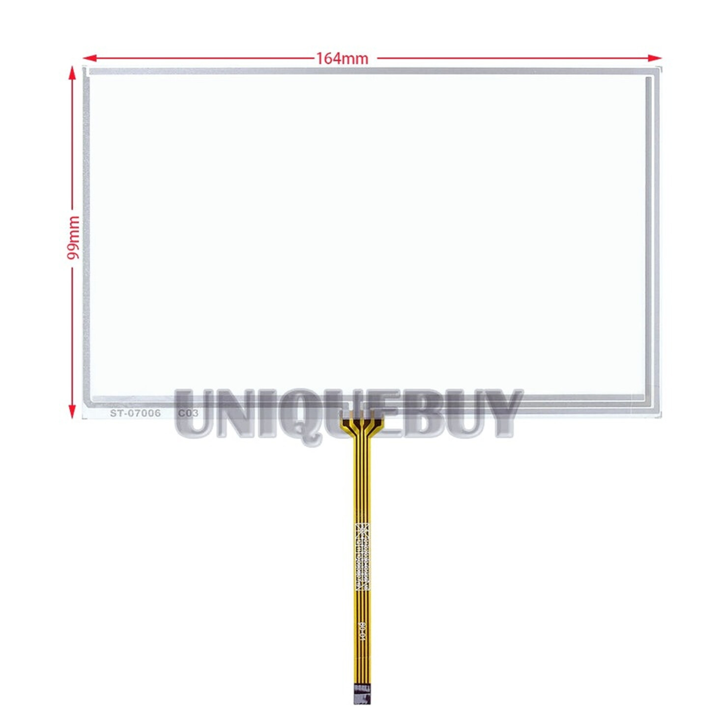 7inch 164*99mm 4 wire Touch Screen Digitizer Glass Panel for Car DVD