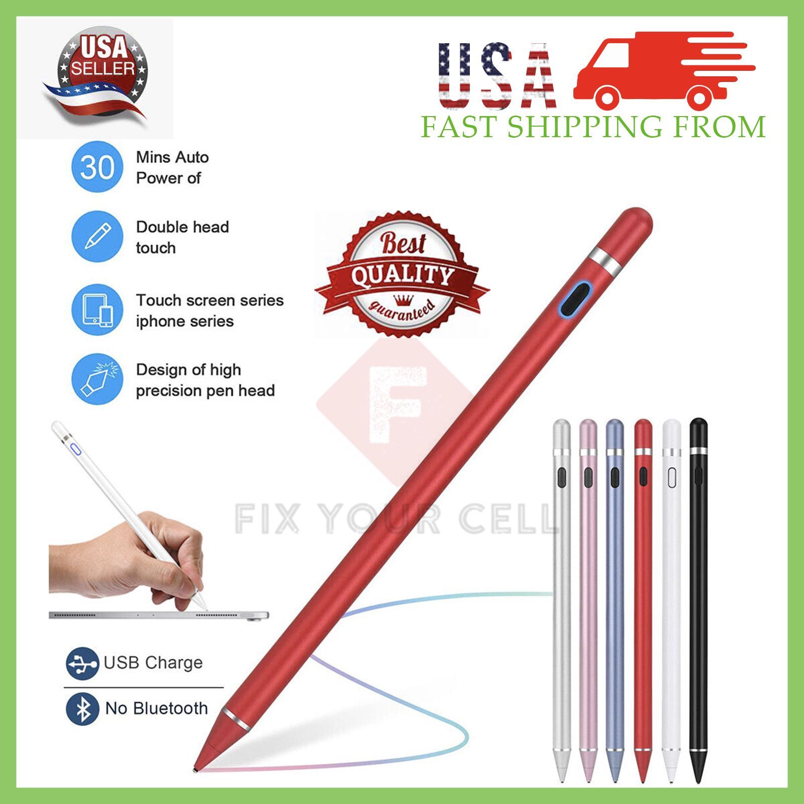 Pencil Stylus For Apple iPad / iPhone / Samsung Galaxy Tablet / Tablet / Phone