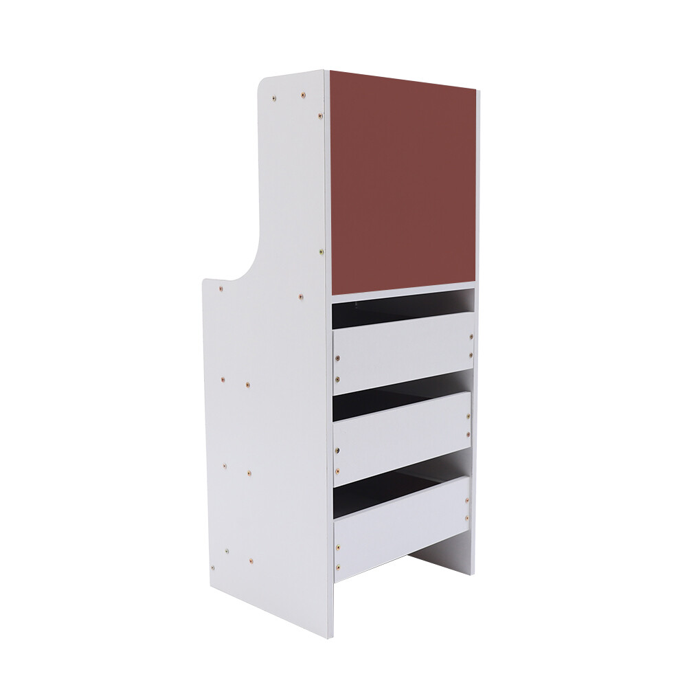 3 Drawers End Side Bedside Table Nightstand Organizer Storage Table Bedroom