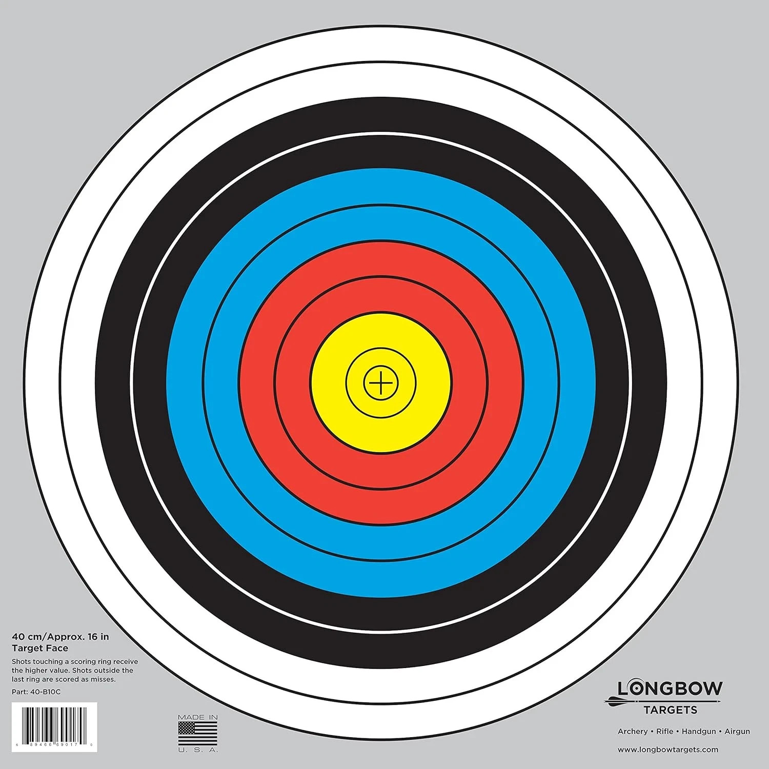 Longbow Archery Targets 40Cm & 80Cm - 20 Pack (Approx 17")