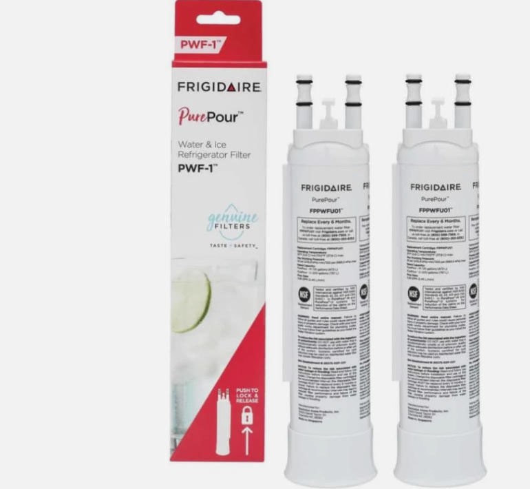 2 PACK - Frigidaire Pure Pour FPPWFU01 PWF-1 Water & Ice Refrigerator Filter