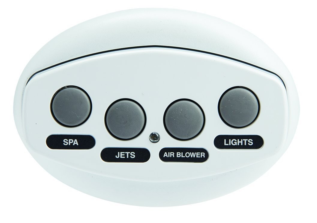 Pentair 521885 iS4 Four-Function Spa-Side Remote, White, 100 Foot Cord,...
