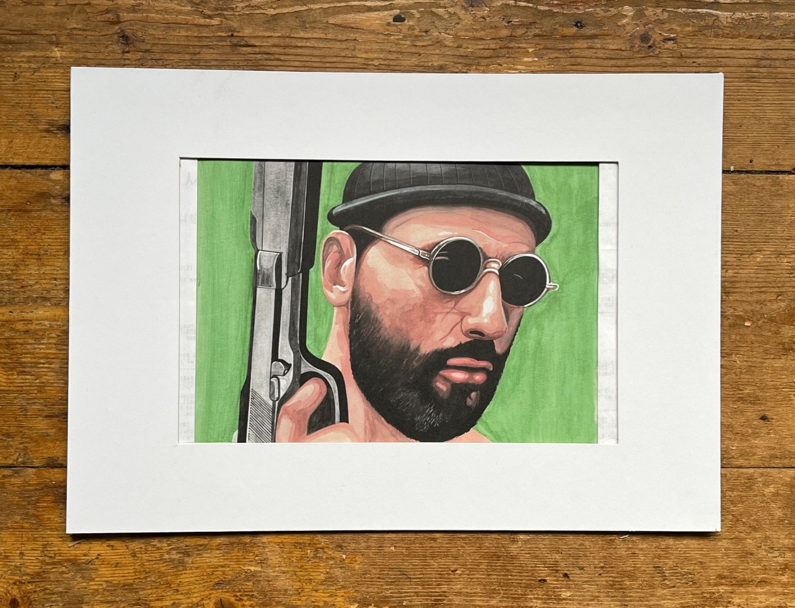LYON {The Film) - Original Artwork Print set in a A4 Border