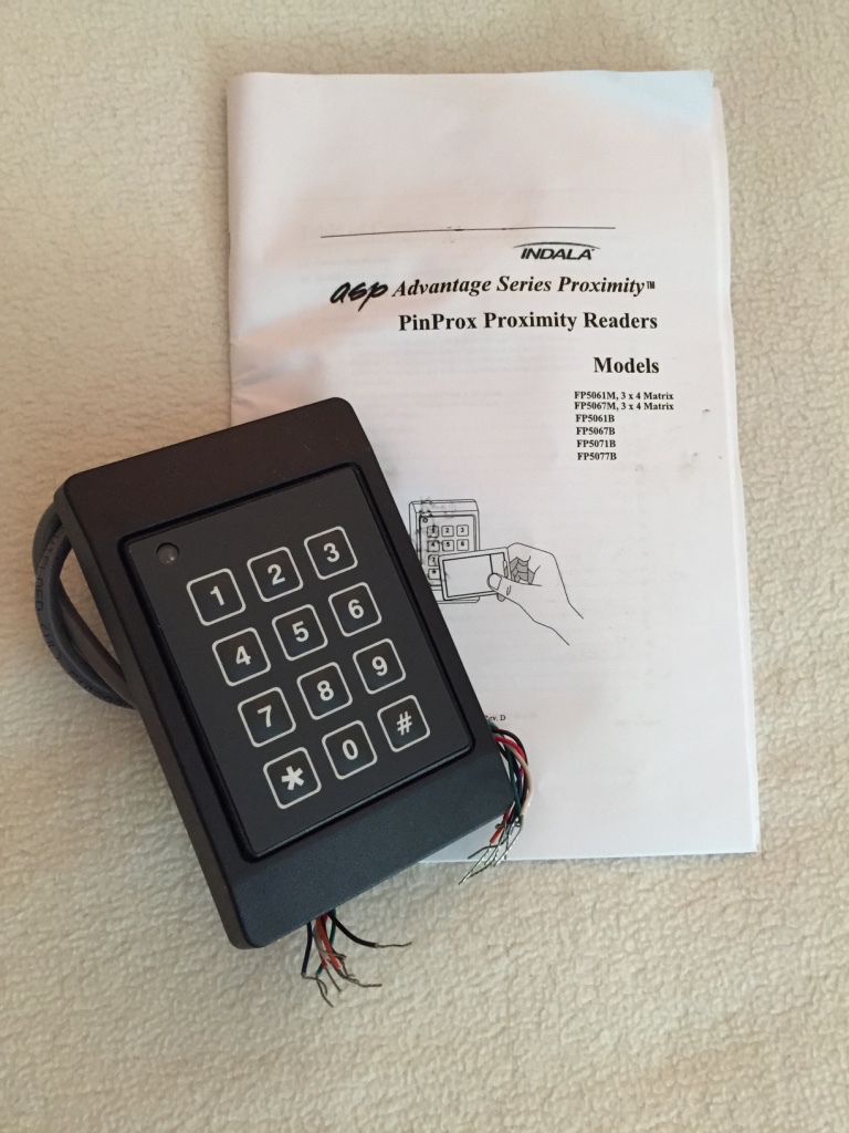INDALA FP5061M+/10111 ASP Advantage PinProx Keypad Proximity Reader Black MDI-2L