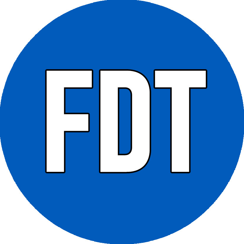 3 FDT Stickers 2.6" Round Small Bumper Sticker Anti Donald Trump Sticker