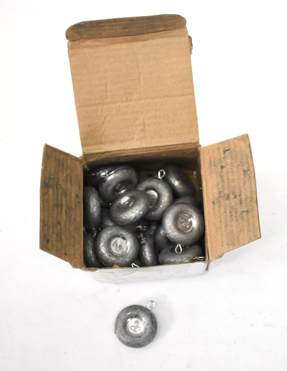Rotating Pals 24 Piece Fishing Coin Sinkers Weights 2oz For Saltwater Catfishing