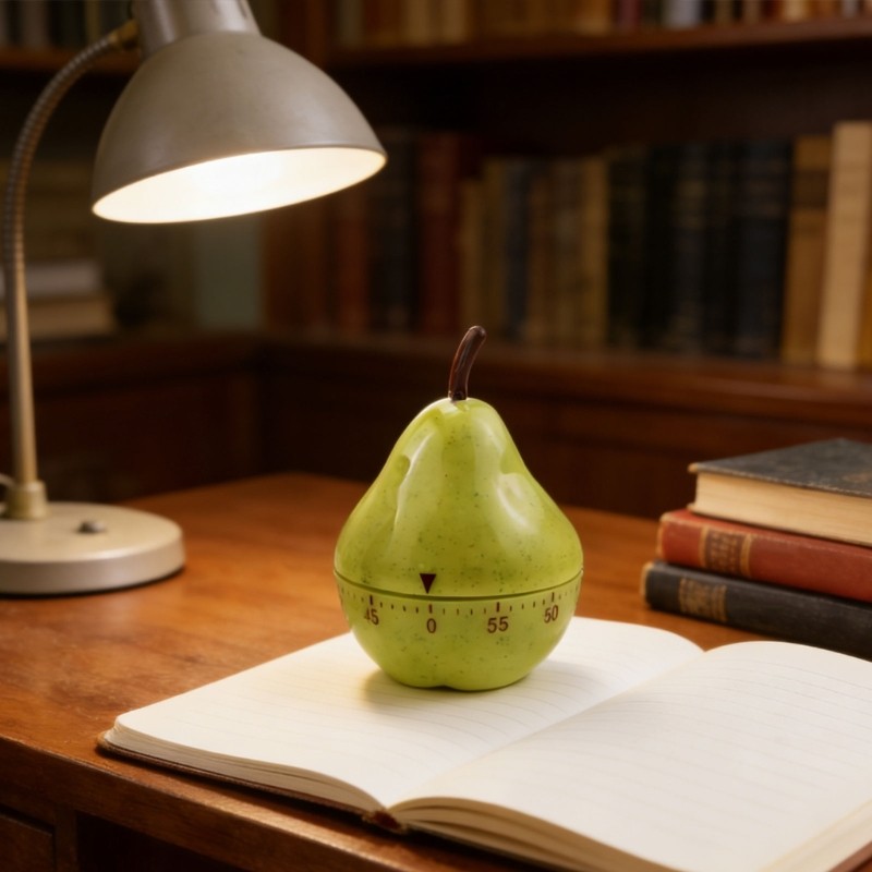 Accurate 60Minute Pear Shaped Timer Mechanical Operation Kitchen Reminder