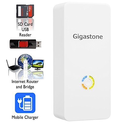Gigastone Media Streamer plus, Wireless SD Card & USB Flash Drive Reader