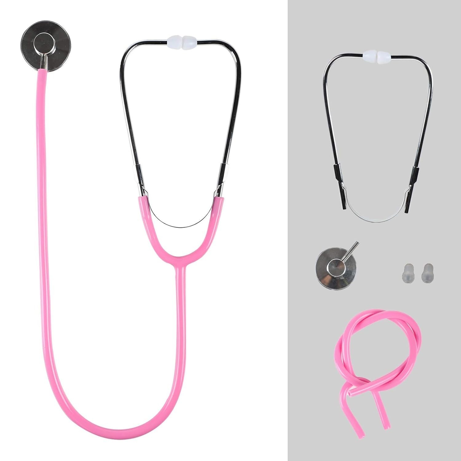Playful Pink Stethoscope for Kids - Real Functionality for Future Doctors
