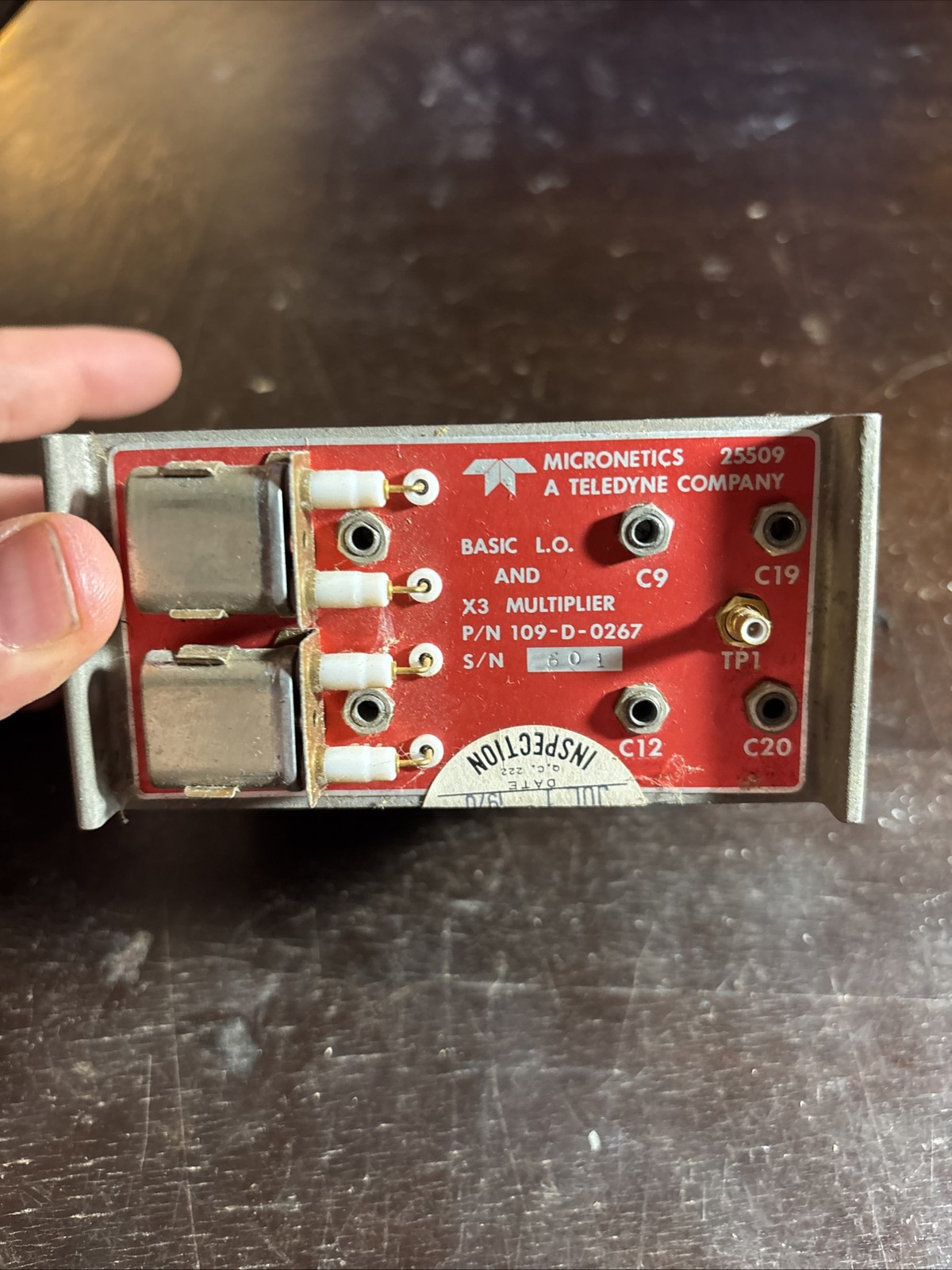 Vintage NASA? Basic L.O. X3 Multiplier Teledyne 109-D-0267 1970 Micronetics