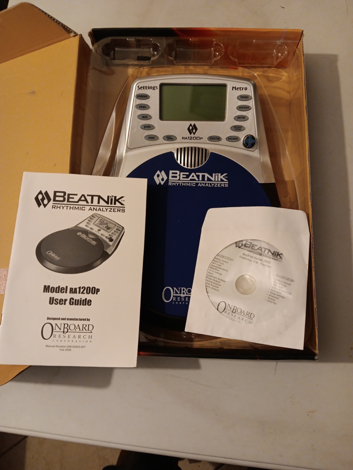 Beatnik Drum Practice Pad Rhythmic Timing Analyzer Drumming Tool RA1200P