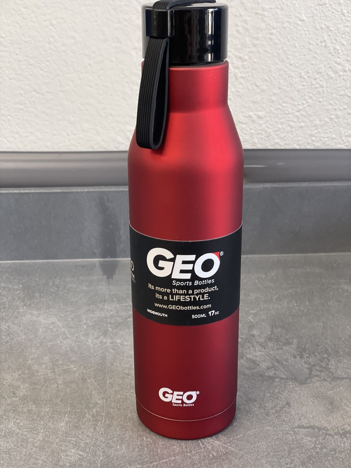 GEO Bottle 500ML (17oz) Red/BTSS17SBRD