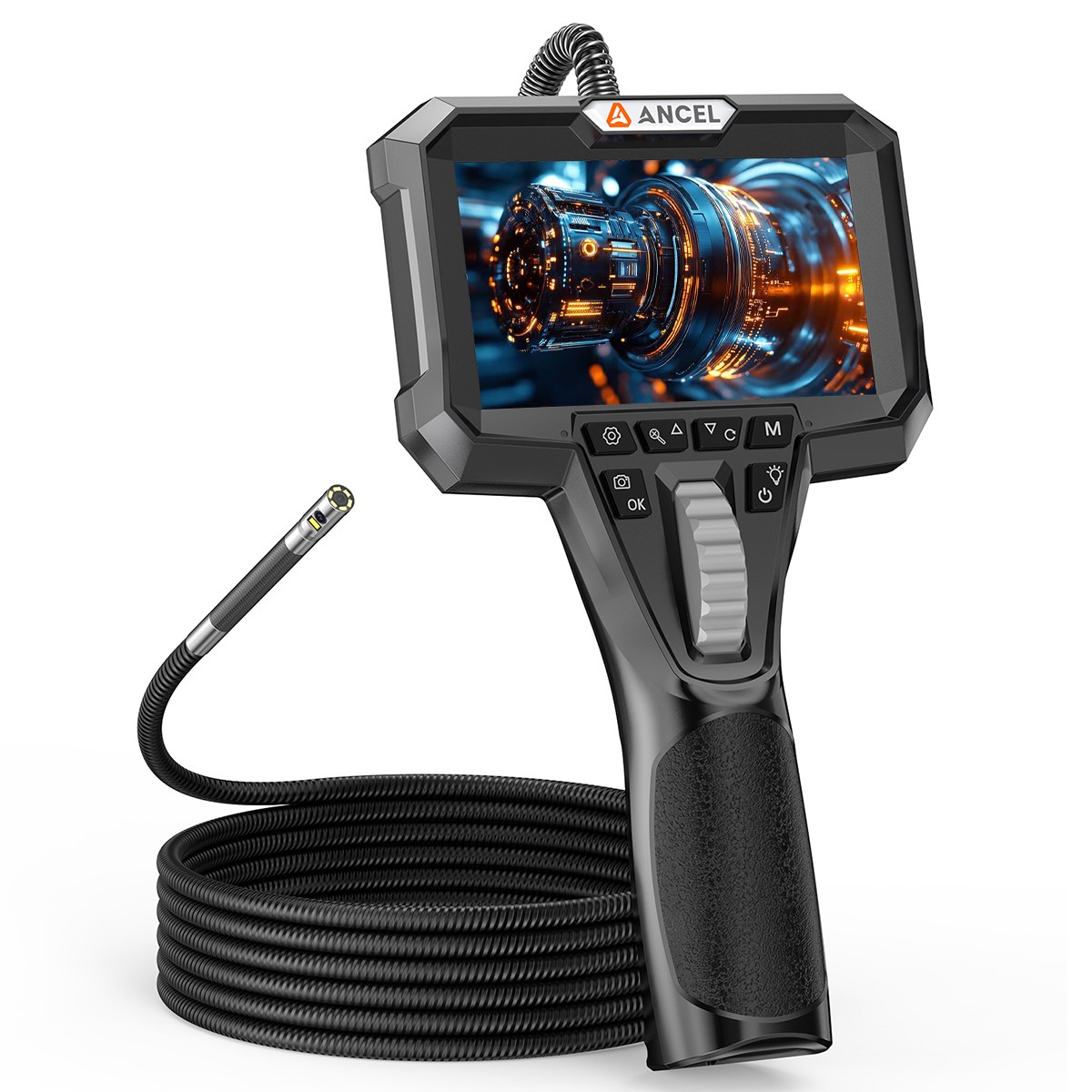 ANCEL AN302 Dual Lens Articulating Borescope Endoscope Camera Inspection Camera