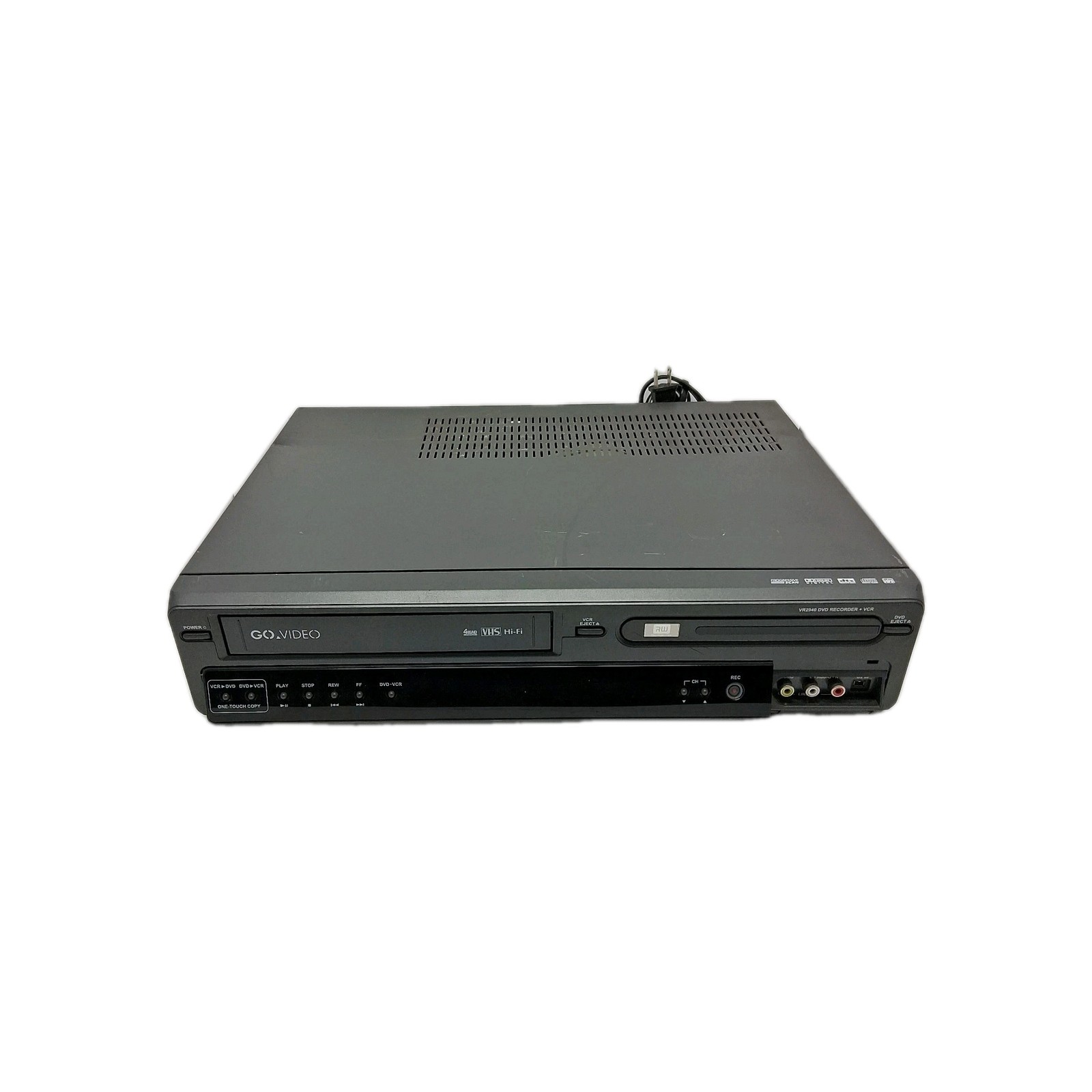 Go Video VR2940 DVD Recorder/ VCR Video Camcorder Recorder EB-18497. ●Tested●