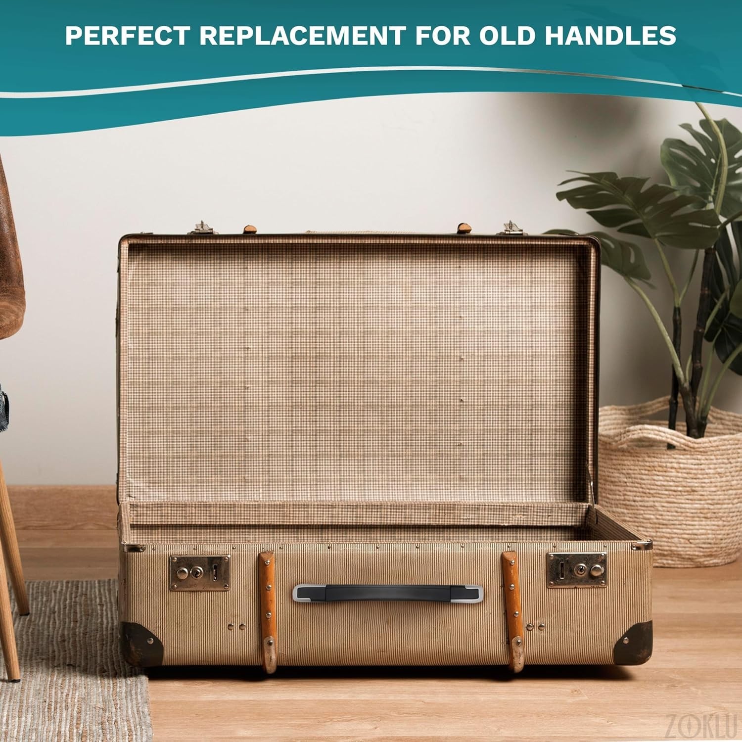 2 Pcs Luggage Handle Replacement – Durable Suitcase Handle Replacement with S...