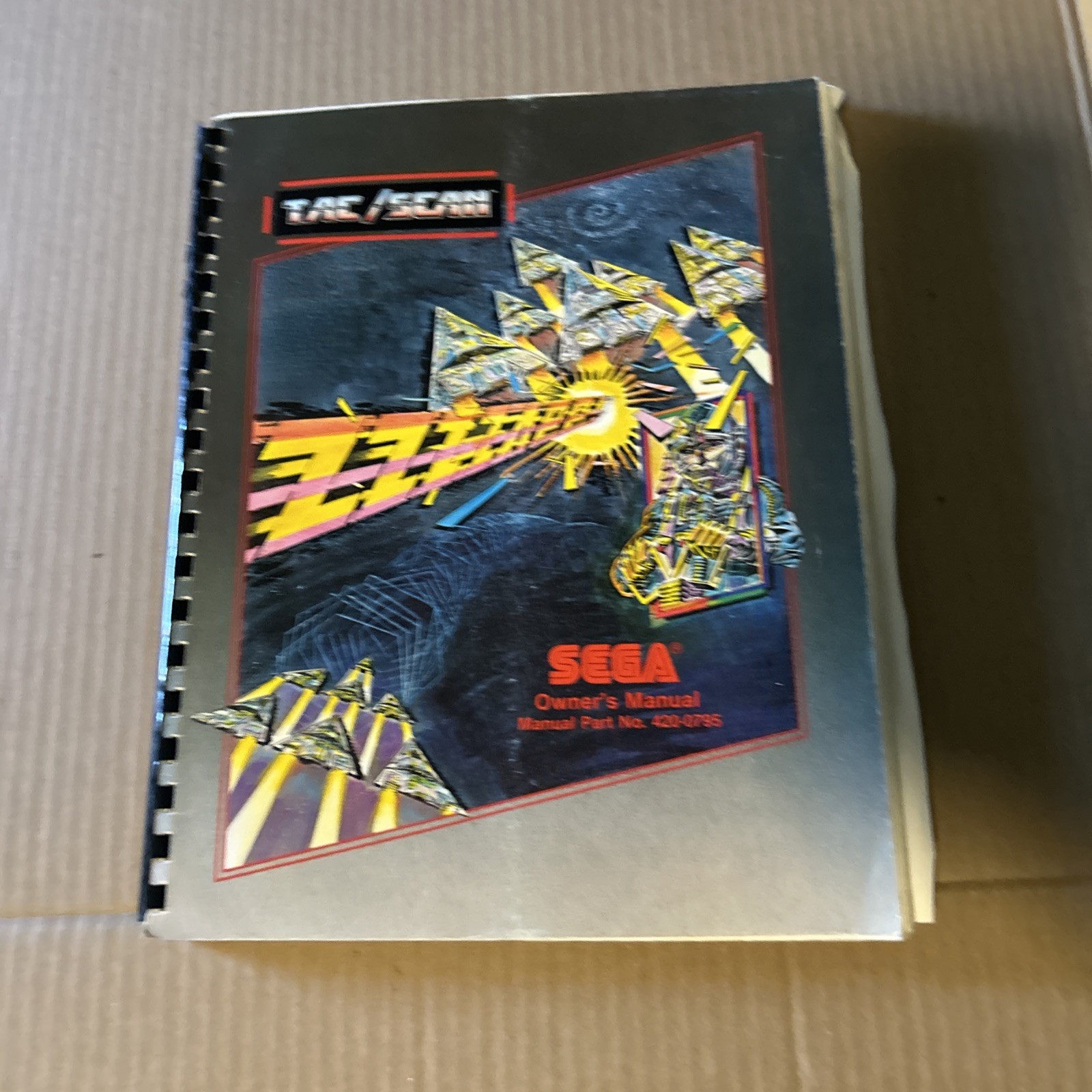 Original Factory Tac Scan Sega With Schematics Arcade Game Manual