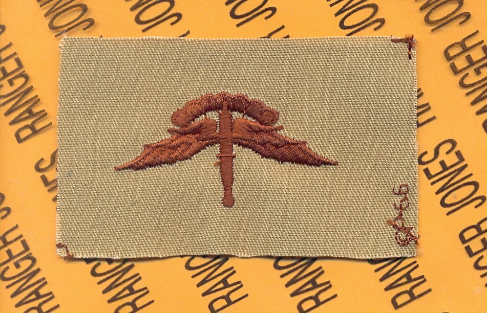 US Army Airborne Military Freefall MFF wing cloth Desert DCU patch
