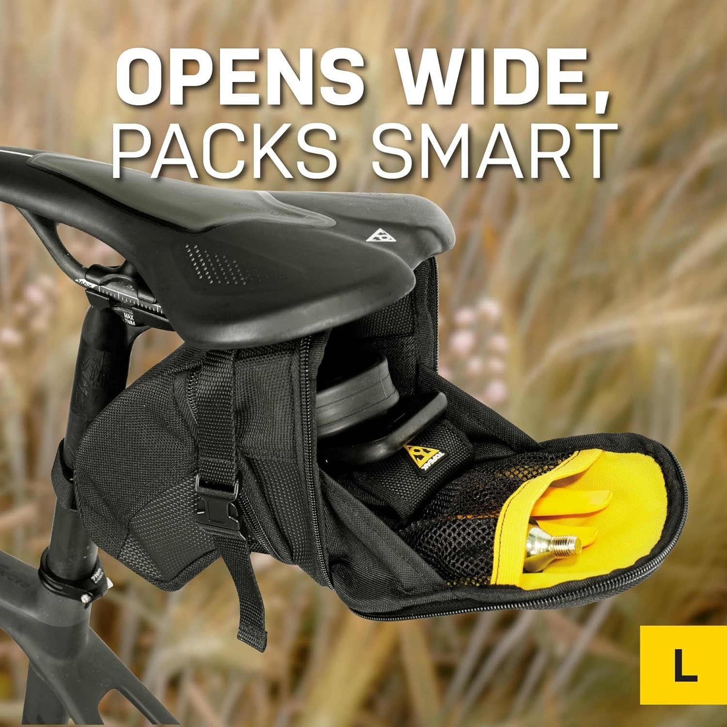 TC2262B Aero Wedge Pack with Strap Mount, Large , Black
