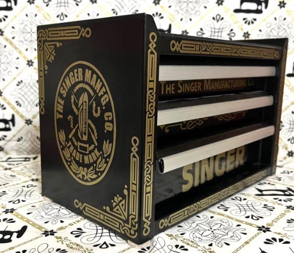 SINGER GOLD CELTIC DECALS for the 3 - DRAWER Mini Toolbox (toolbox NOT included)