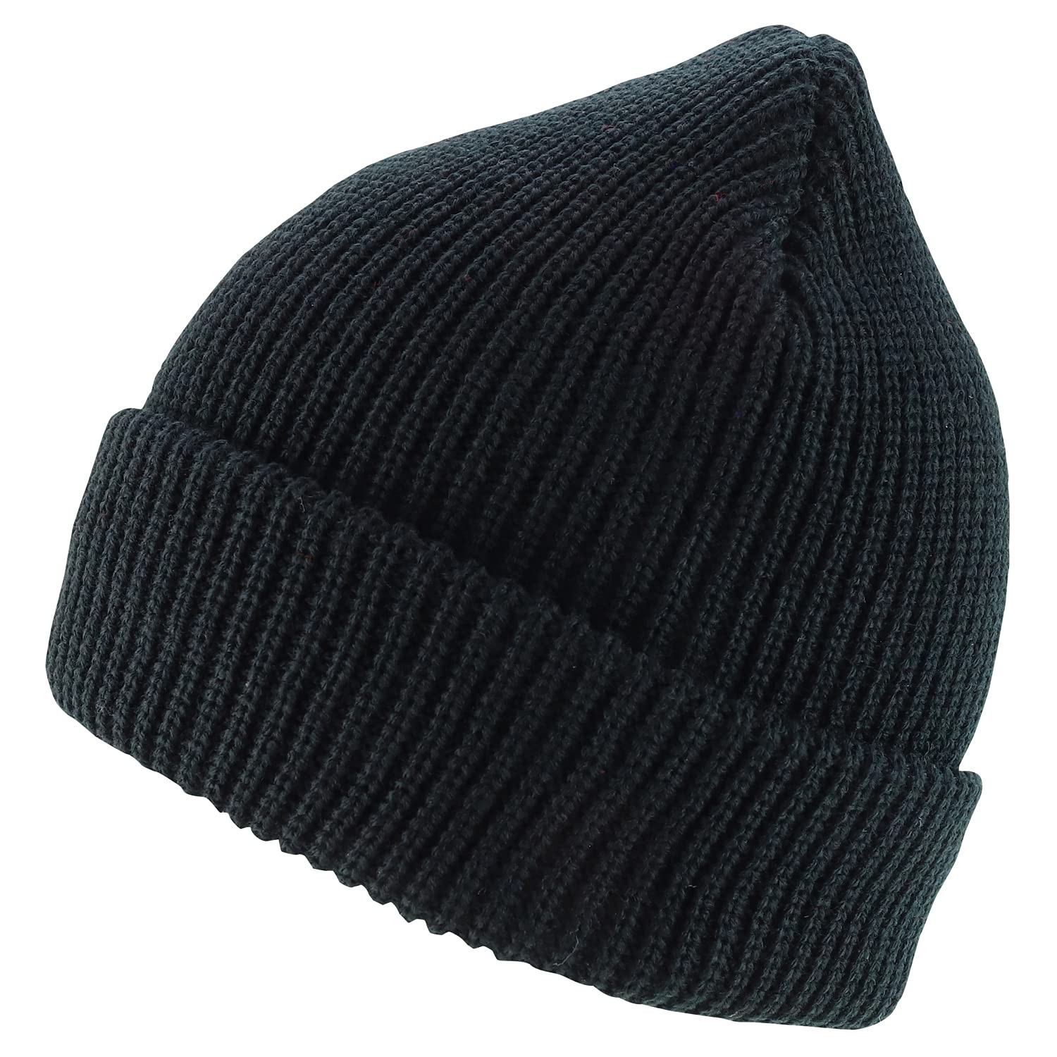 Armycrew 100% Acrylic Oversized XXL Thick GI Watch Cap Ribbed XX-Large, Black