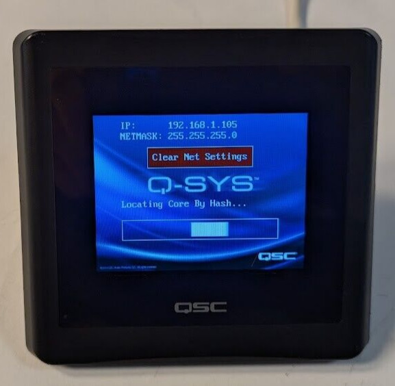 QSC TSC-3-BK Q-SYS Networked Touchscreen Controller