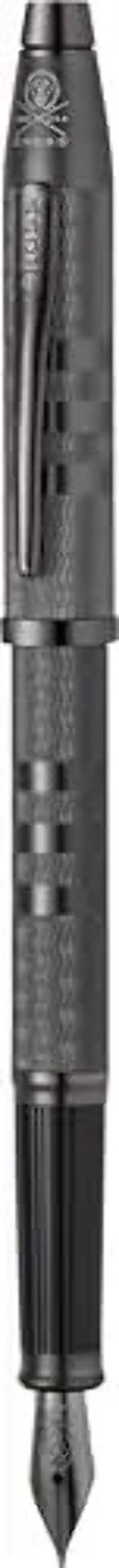 Cross Century II Fountain Pen, Midnight Sandblasted Shell, triple stripe, Fine