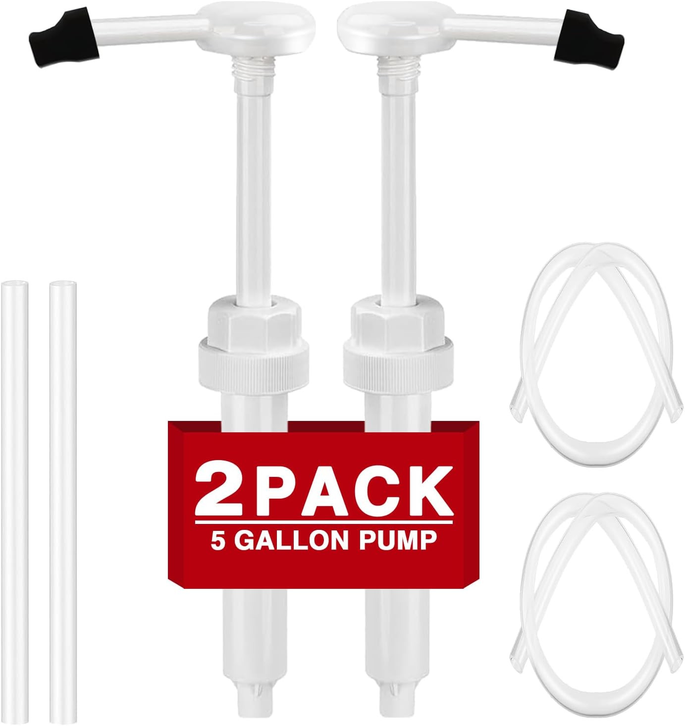 2 Pack 5 Gallon Pump Dispenser 38-400 1 Oz Dispenser Pump for Large Gallon Bucke