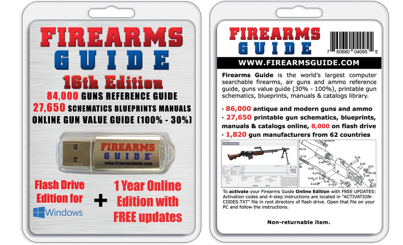 Firearms Guide 16th PRO Edition Flash Drive & Online Combo - 2 Product in 1