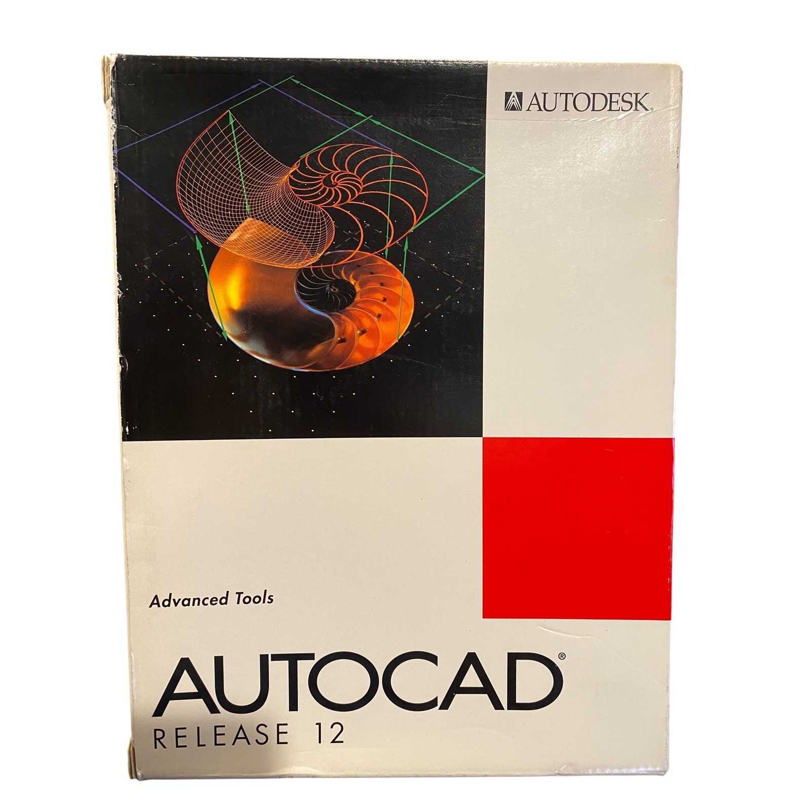 Autodesk AutoCAD Release 12 DOS 386 Advanced Tools Manuals Set 1992 Vintage