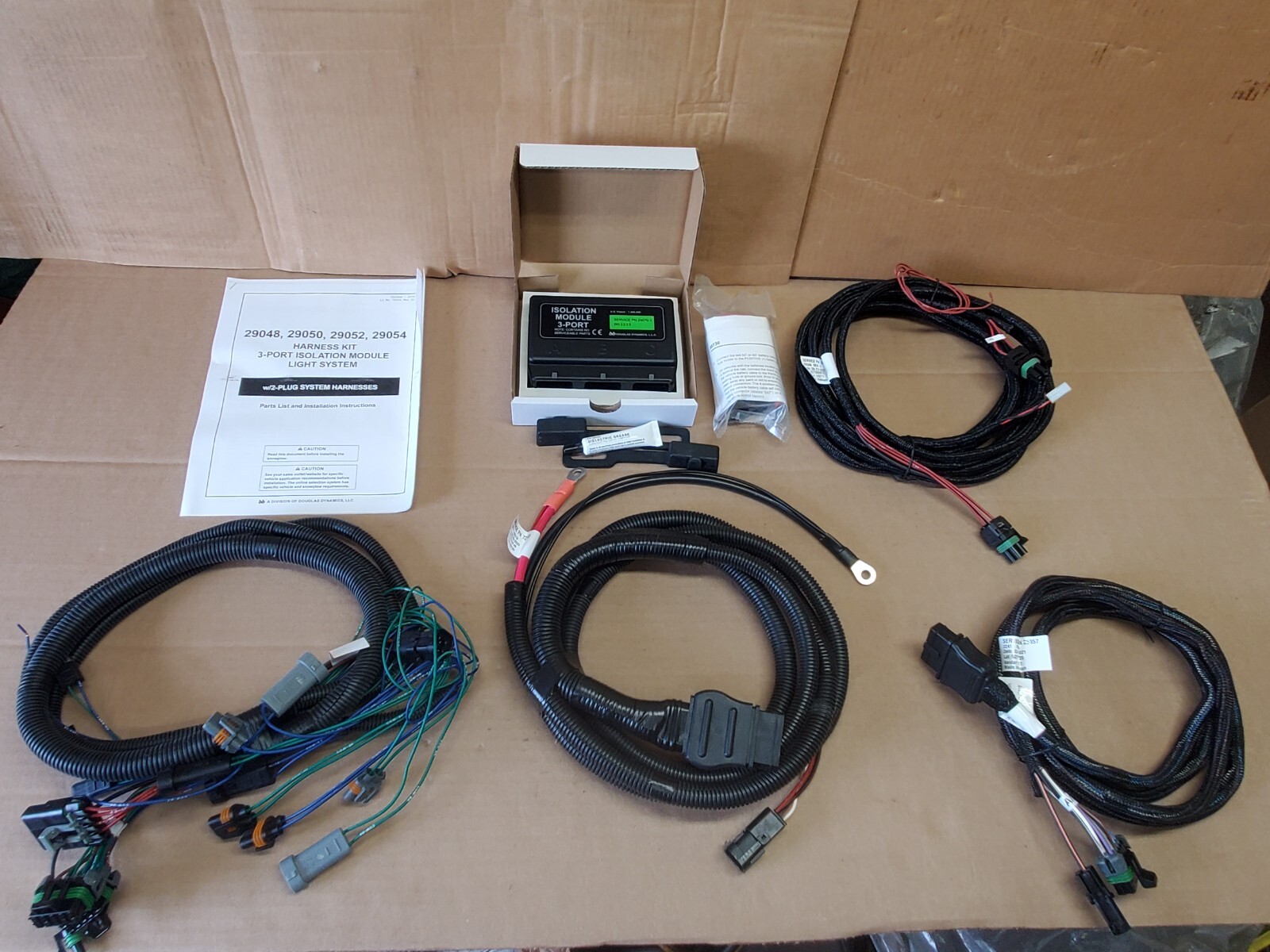Western Fisher TruckSide Plow Fleet Flex Wiring Harness Snow 88-12 Chevy HB3/HB4