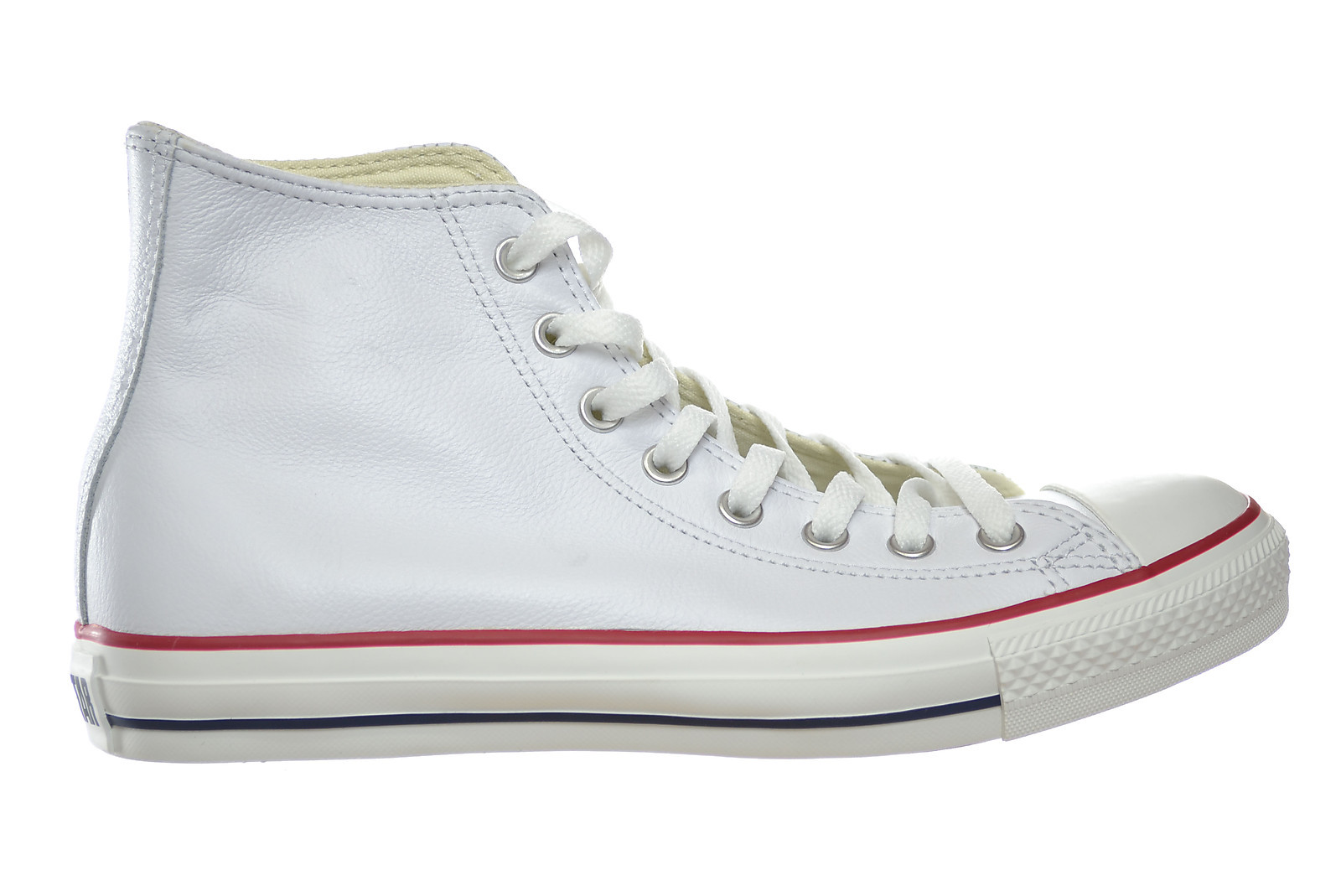 Converse Chuck Taylor All Star Hi Leather Unisex Shoes White/Red/Blue 132169C