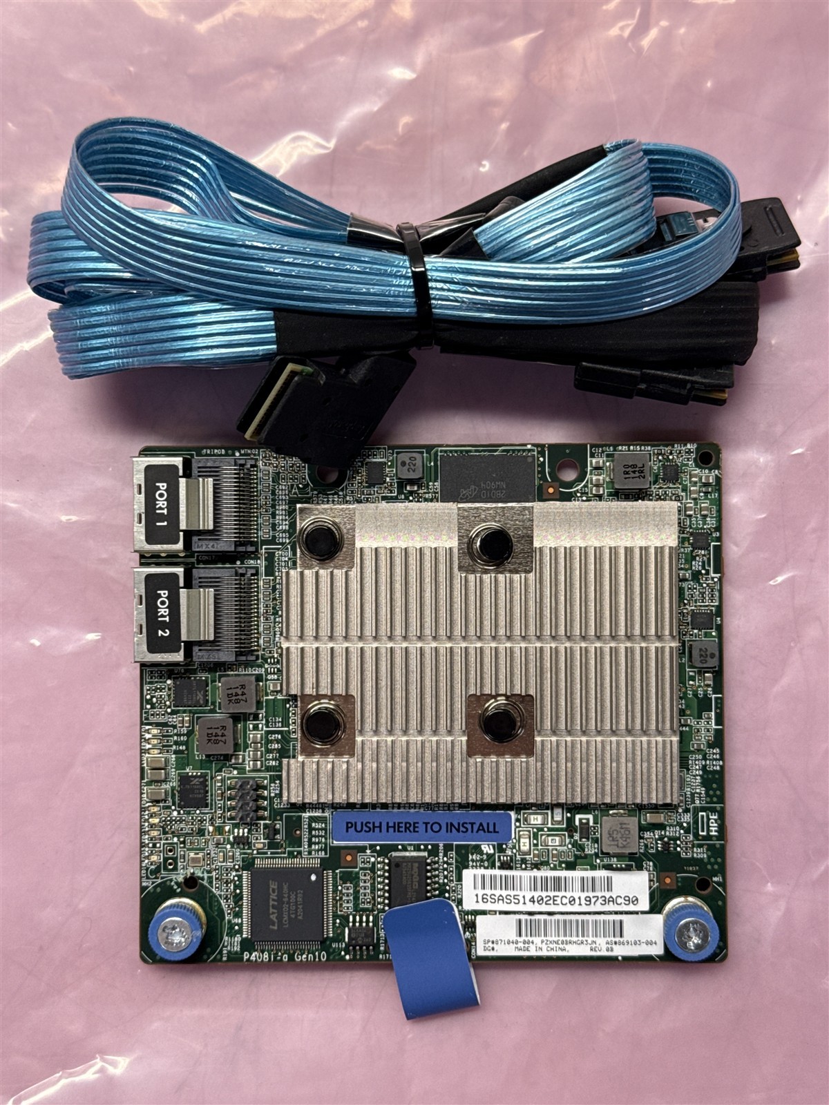 HP 871040-004 SMART ARRAY P408i-a SR Gen10 2-PORT SAS CONTROLLER W/ CABLE