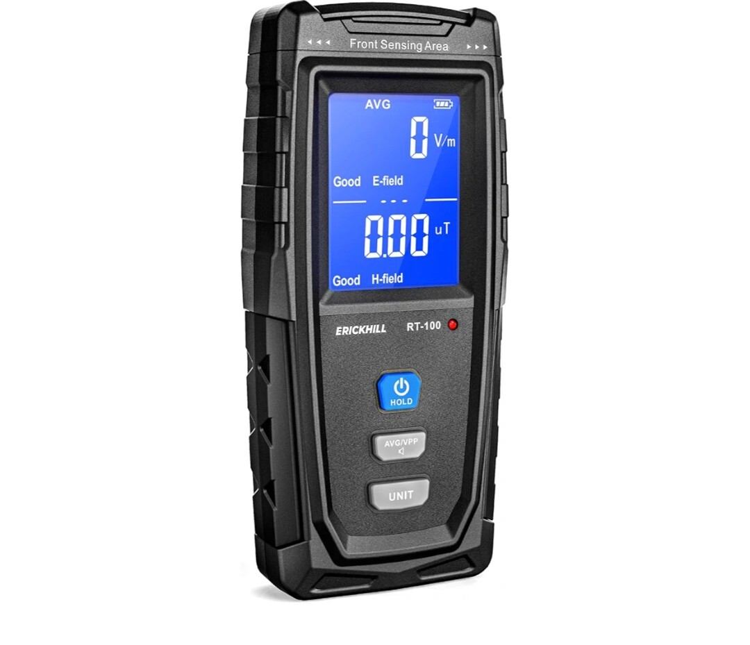 ERICKHILL EMF Meter Rechargeable Digital Electromagnetic Detector- Ghost Hunting