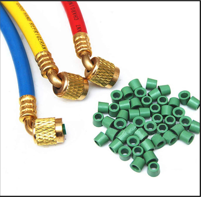 50Pcs A/C 1/4" Charging Hose/Manifold Sealing O Ring Kit Replacement Rubber Gask