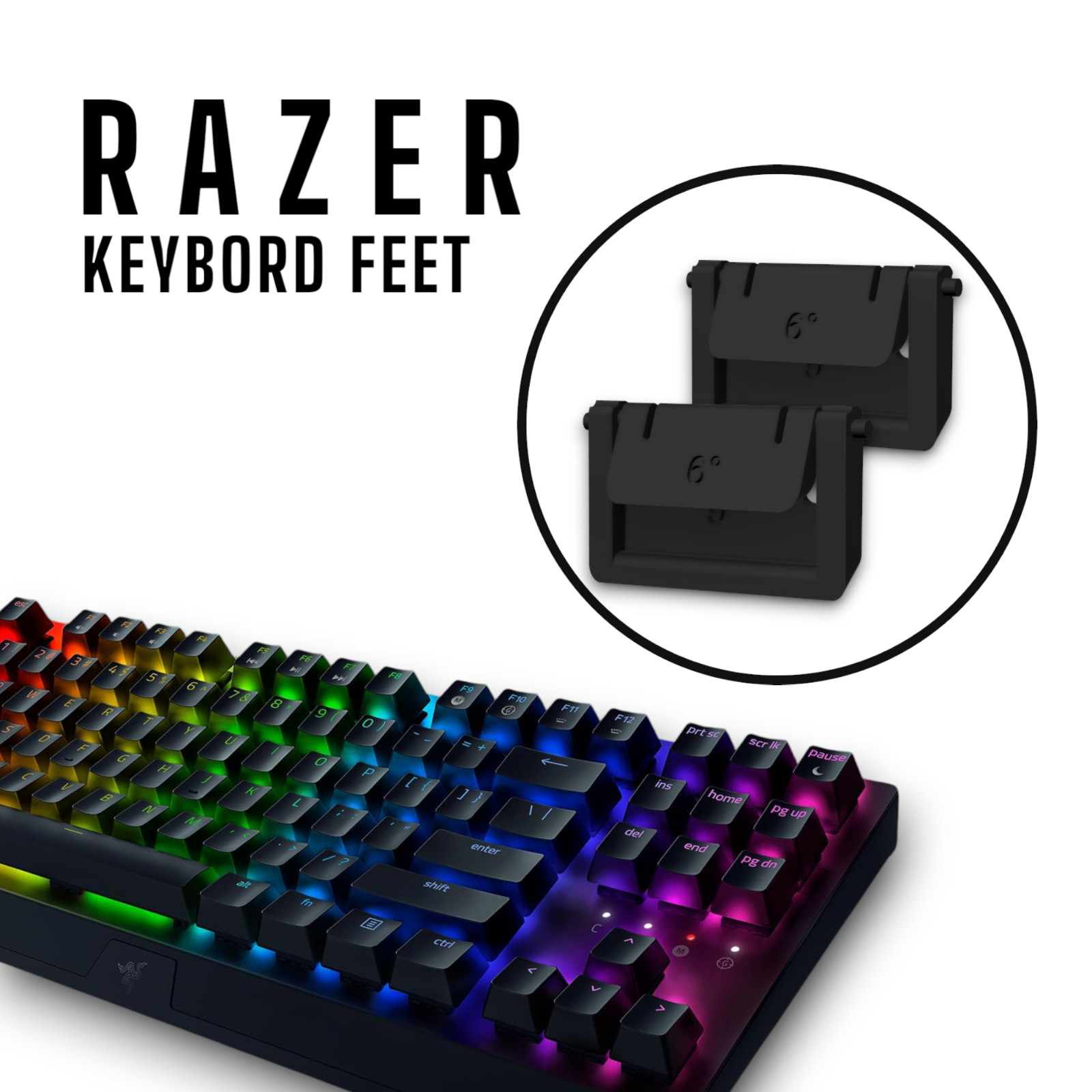 Set of 2 Replacement Feet for RAZER Keyboard - Tilt Bracket